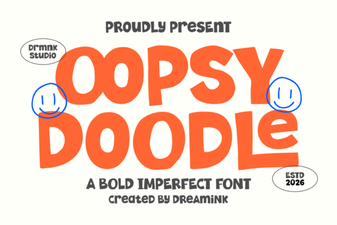 The Friendly Oopsy Doodle Font for Playful Designs