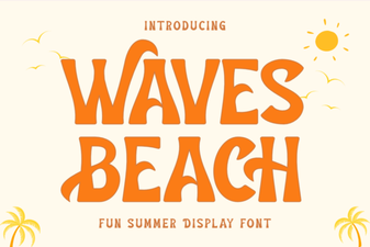 Waves Beach Font: a Free Design Resource