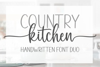 Country Kitchen Fonts for Creative Home Projects